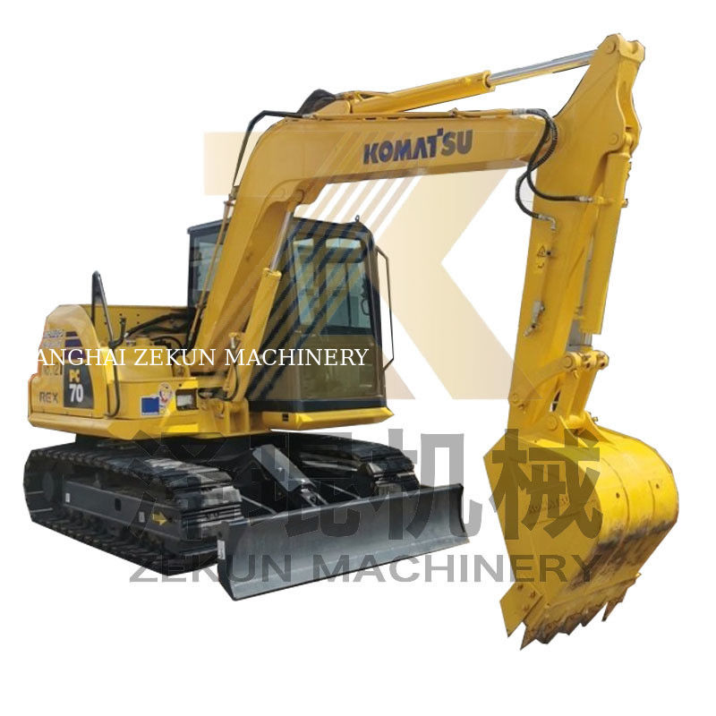 6.59TON น้ําหนักการทํางาน 2022 ใช้ Komatsu PC70-8 Excavator สําหรับความต้องการของคุณ