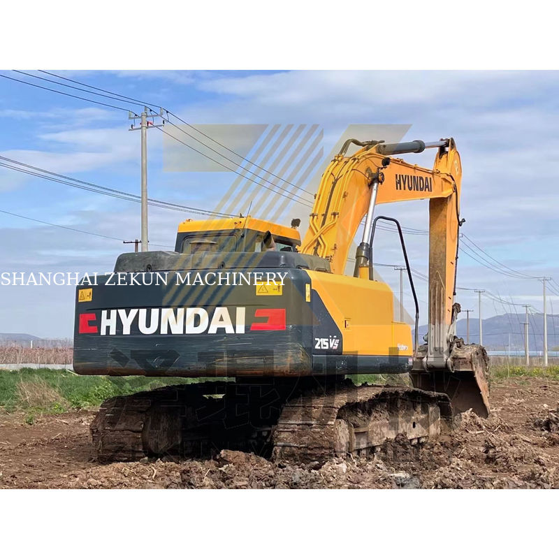 21000 กิโลกรัม น้ําหนักเครื่องยนต์ Cummins เครื่องขุด Hyundai 215-9T 215-9S ที่เซี่ยงไฮ้