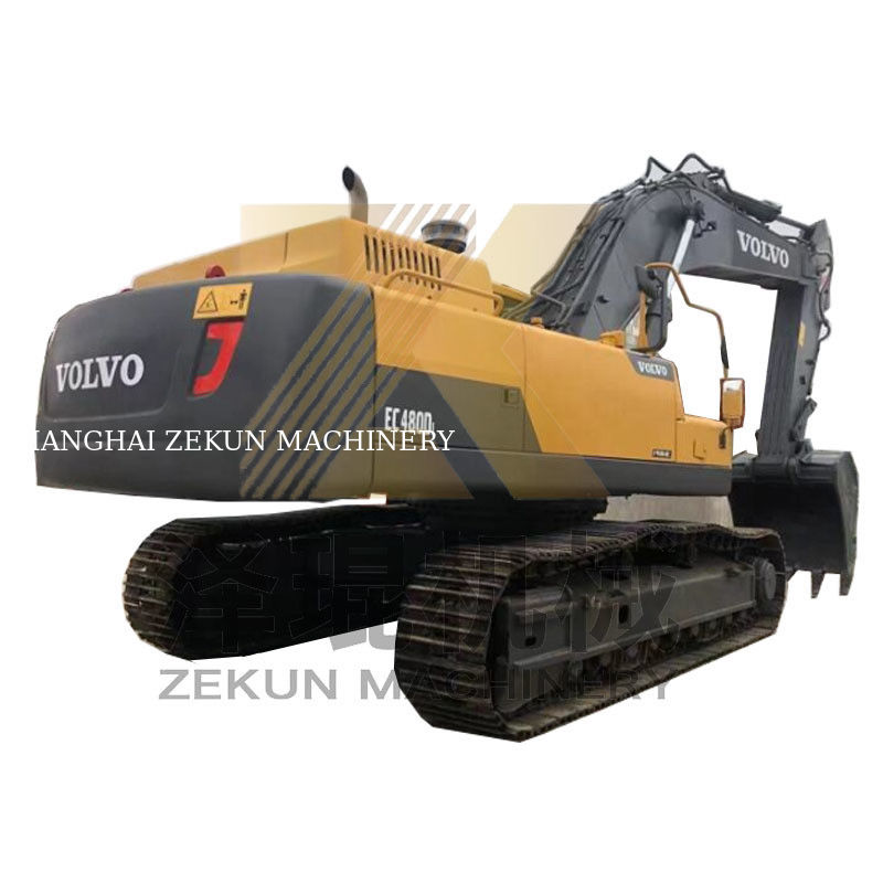 เครื่องขุด Volvo EC480 ที่ใช้แล้ว มีความจุของถัง 3.3 m3 และวาล์วไฮดรอลิกอื่น ๆ