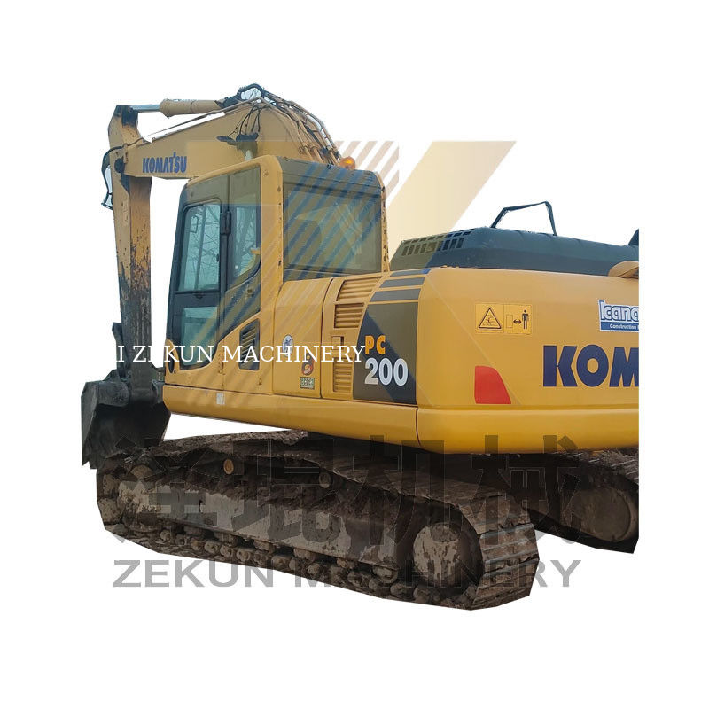 Komatsu PC200-7 PC200-8N1 เครื่องขุด Crawler Excavator Digger ที่มีเครื่องยนต์ 110KW ในเซี่ยงไฮ้