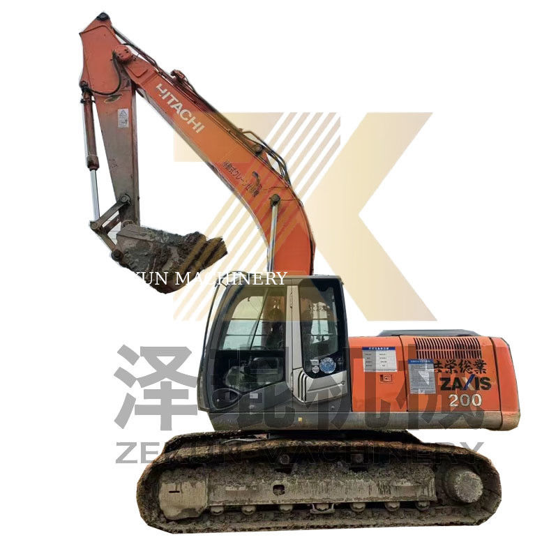 ฮิตาชิ ZX200-3 เครื่องขุดคลานด้วยเครื่องยนต์ ISUZU 6500 ชั่วโมงทํางานในเซี่ยงไฮ้