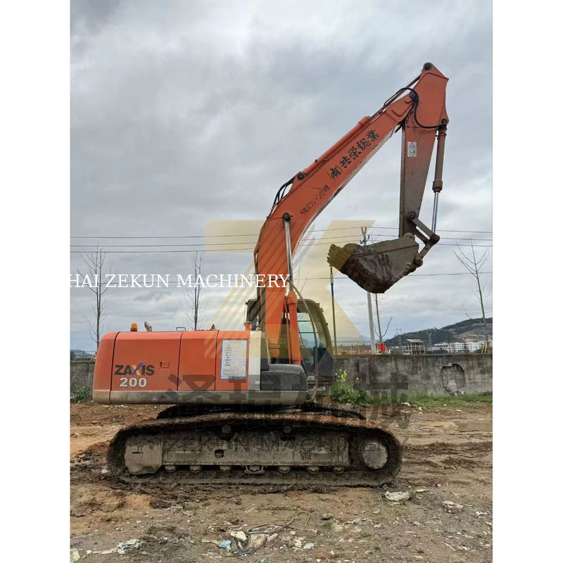 ฮิตาชิ ZX200-3 เครื่องขุดคลานด้วยเครื่องยนต์ ISUZU 6500 ชั่วโมงทํางานในเซี่ยงไฮ้
