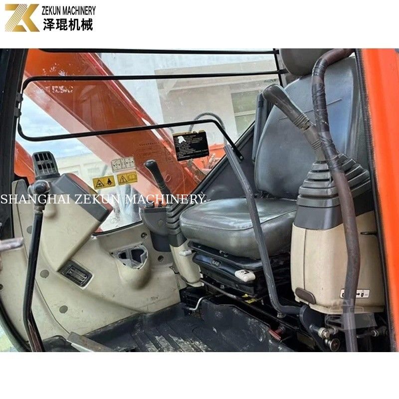 เครื่องขุดฮิตาชิ ZX70 ที่ใช้แล้ว พร้อมปั๊มไฮดรอลิกเดิมและเวลาทํางาน 2001-4000 ชั่วโมง