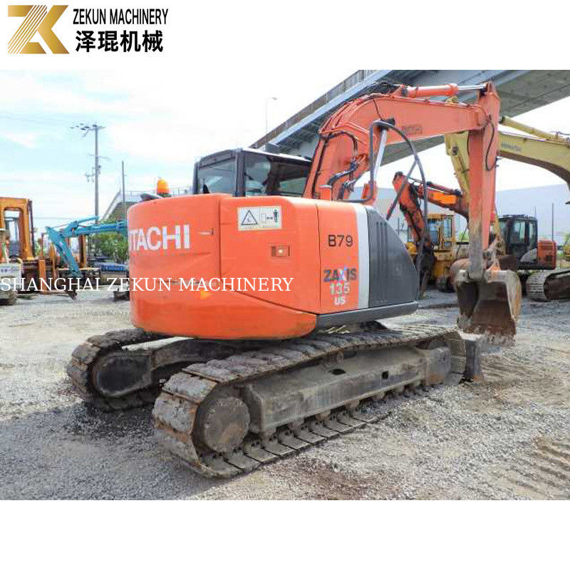 เครื่องขุดฮิตาชิ ZX135US ของญี่ปุ่นเดิม พร้อมปั๊มไฮดรอลิกเดิมและเครือข่าย