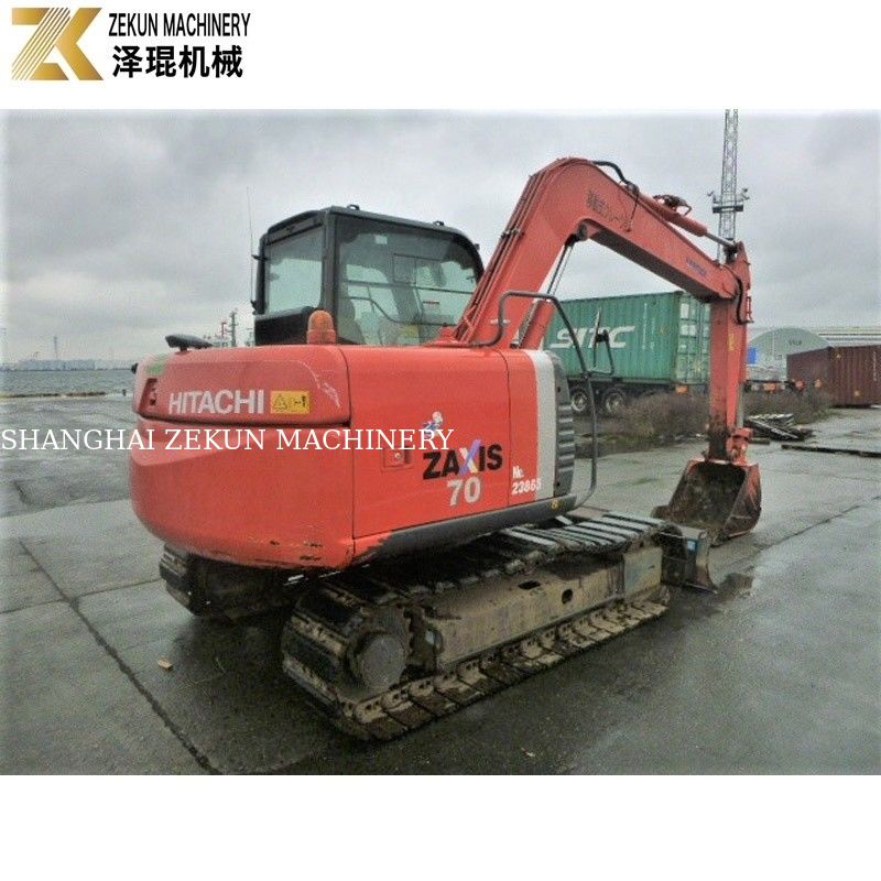 ถังขนาดเล็กใช้ 7 ตัน ฮิตาชิ ZX 70 Excavator With Thumb ZX70-3 0-2000 ชั่วโมงการทํางาน