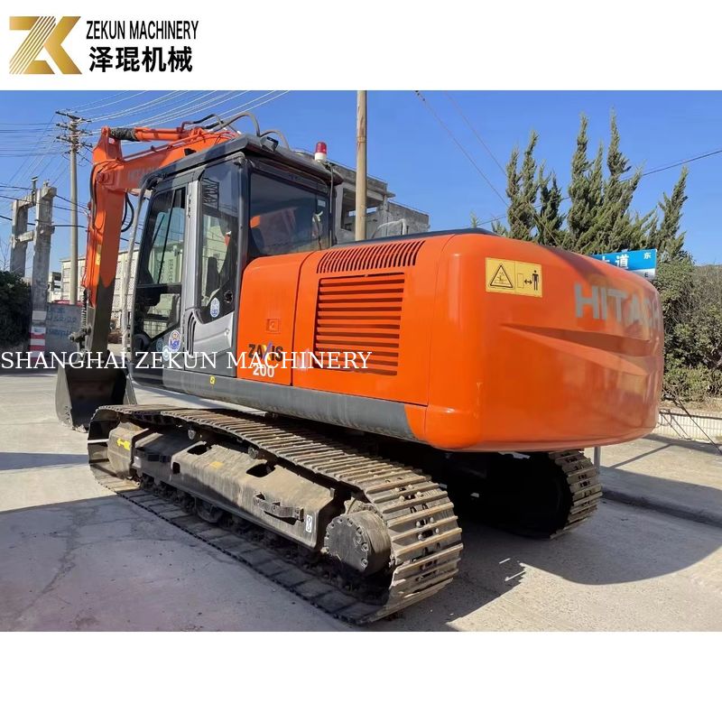 ชั่วโมงทํางานต่ํา Hitachi EX 200 Excavator กับปั๊มไฮดรอลิก