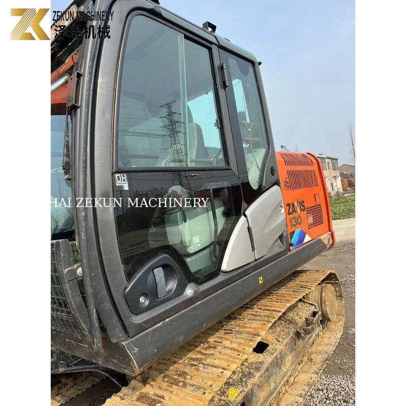 ฮิตาชิ ZX 130-5A Excavator Benne ด้วยเครื่องยนต์เดิมและเวลาทํางานที่ต่ํา