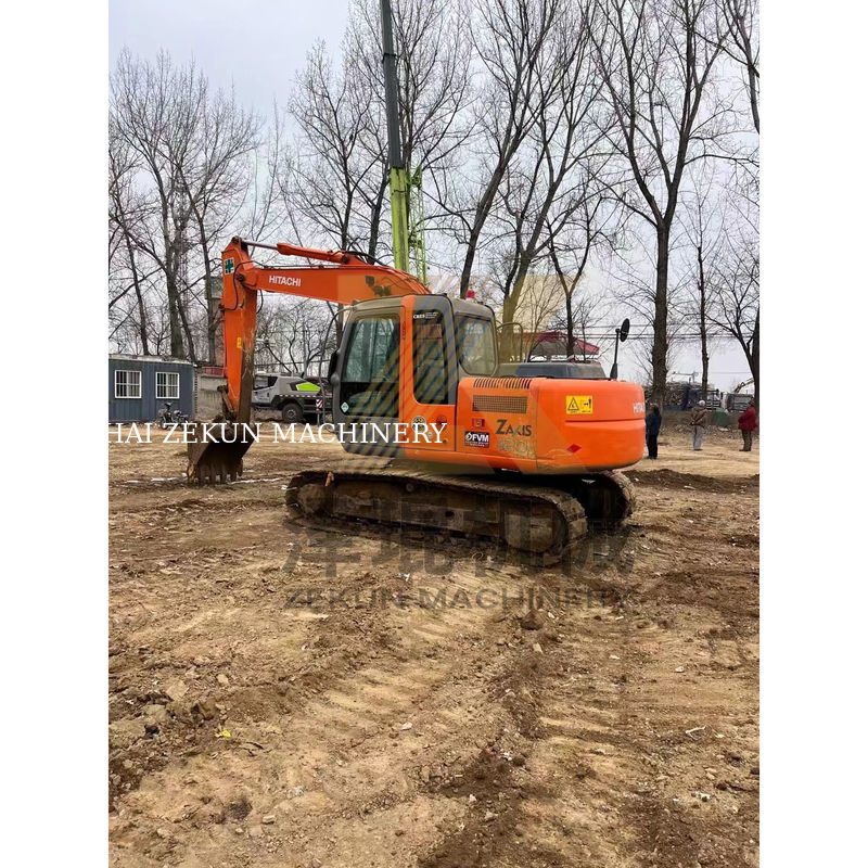 4001-6000 ชั่วโมงทํางาน ฮิตาชิ ZX120-6 มือสอง มินิ Excavator ด้วยเครื่องยนต์ ISUZU