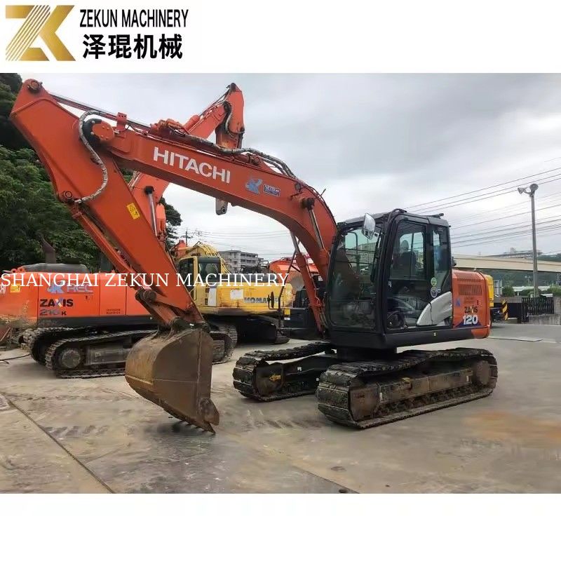 ฮิตาชิ ZX120-6 Excavator กับปั๊มไฮดรอลิกเดิมและน้ําหนักการทํางาน 12 ตัน