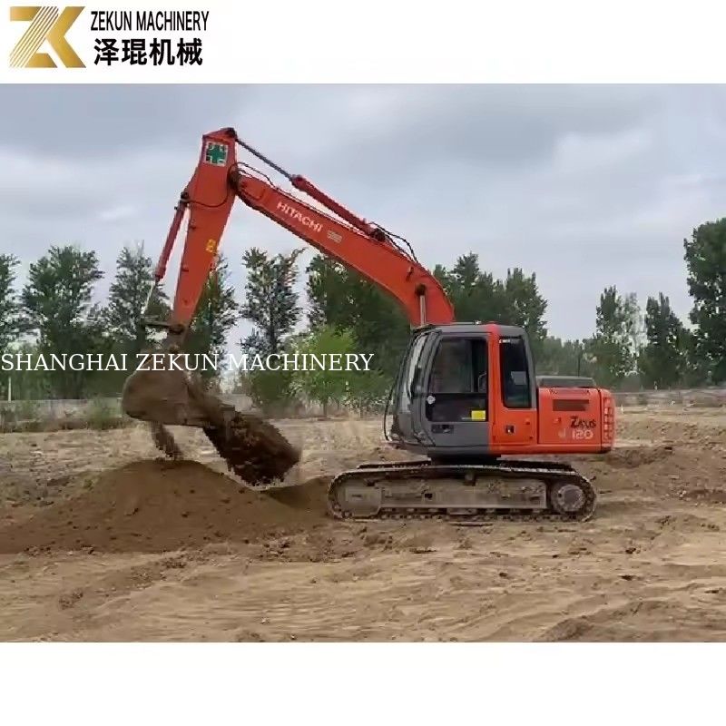 2012 ฮิตาชิ 120-2 Excavator อะไหล่แท้และถนนยางสําหรับการขุด