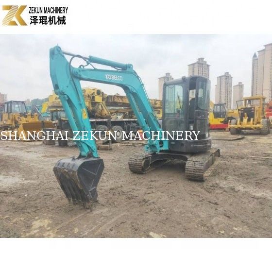ใช้ Kobelco SK55 Excavator เครื่องยนต์เดิม ชั่วโมงทํางานต่ํา 1000-3000