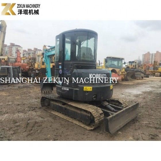 ใช้ Kobelco SK55 Excavator เครื่องยนต์เดิม ชั่วโมงทํางานต่ํา 1000-3000