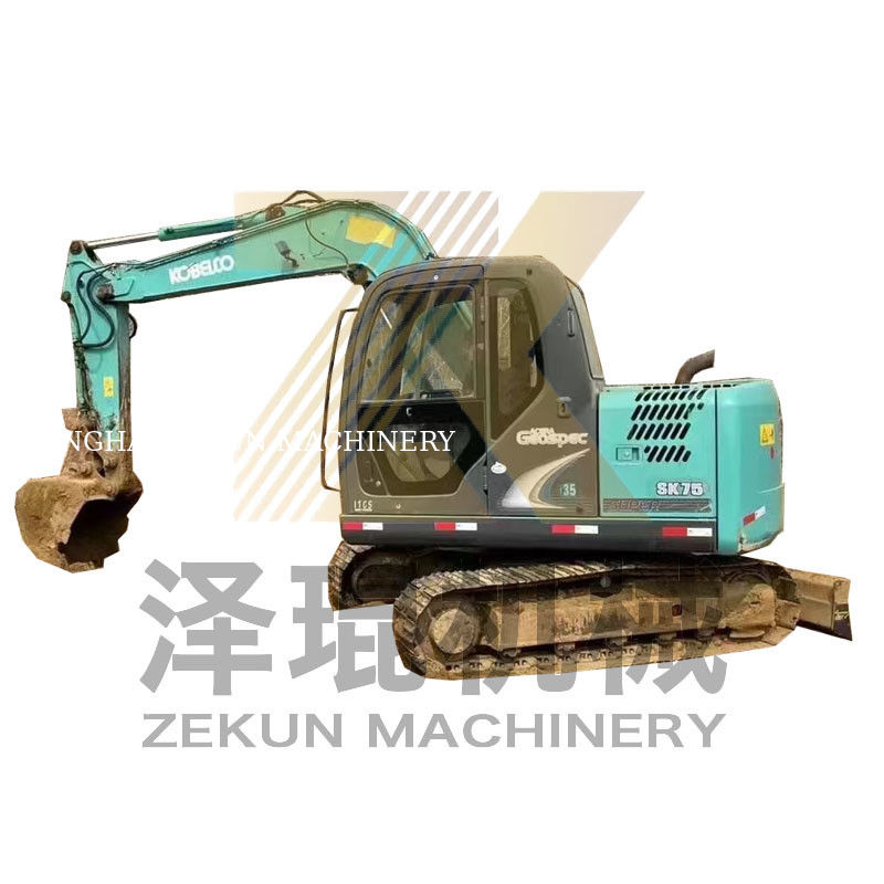 4001-6000 ชั่วโมงทํางาน ใช้ Kobelco SK75-8 SR Excavator สําหรับการประมูลในเซี่ยงไฮ้