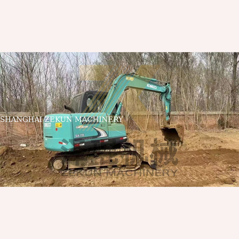 4001-6000 ชั่วโมงทํางาน ใช้ Kobelco SK75-8 SR Excavator สําหรับการประมูลในเซี่ยงไฮ้