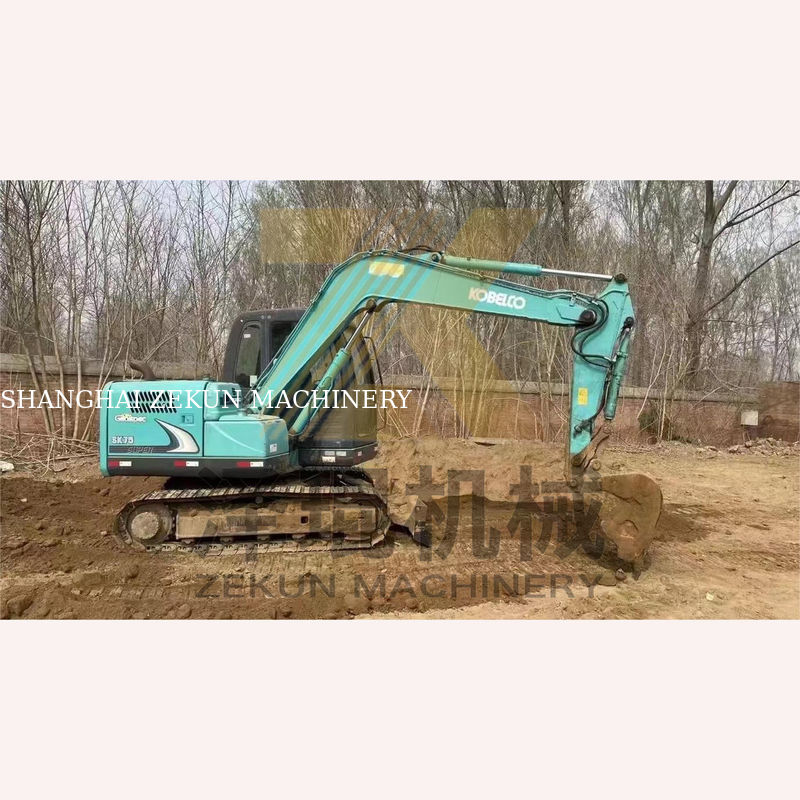 4001-6000 ชั่วโมงทํางาน ใช้ Kobelco SK75-8 SR Excavator สําหรับการประมูลในเซี่ยงไฮ้