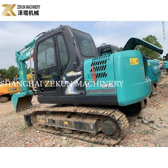 เครื่องขุดขนาดเล็ก 7 ตัน Kobelco SK 75 SR UR พร้อมเครื่องยนต์ ISUZU และปั๊มไฮดรอลิกเดิม