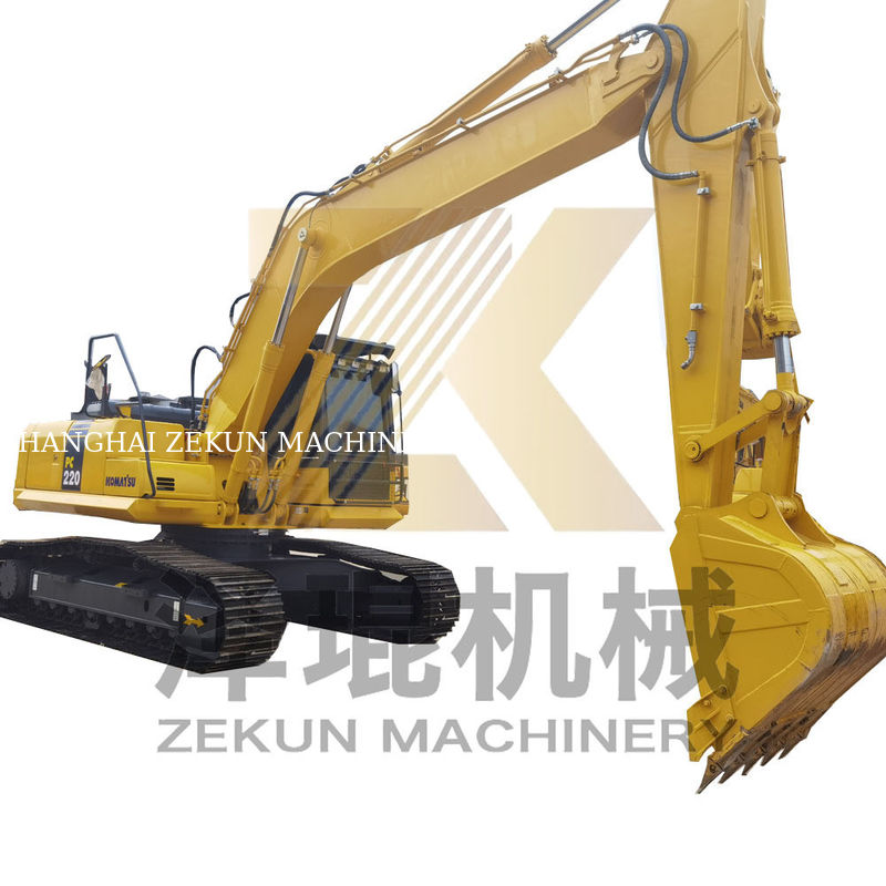 อุปกรณ์ขุดที่ใช้ 22 ตัน Komatsu 220 PC220 ความจุ 1M3 และ 1050 ชั่วโมงทํางาน