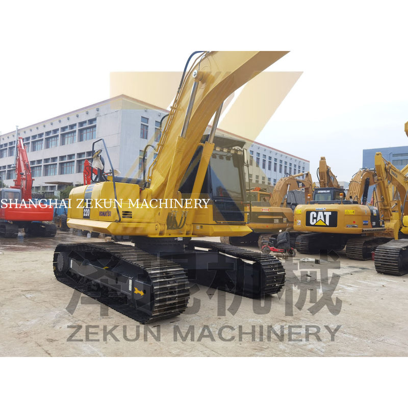 อุปกรณ์ขุดที่ใช้ 22 ตัน Komatsu 220 PC220 ความจุ 1M3 และ 1050 ชั่วโมงทํางาน