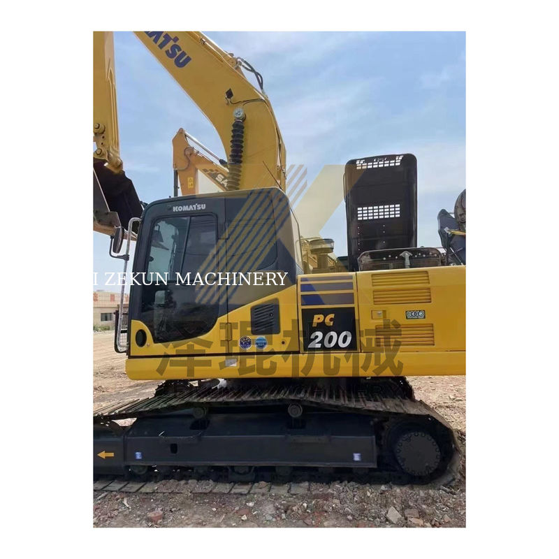 เครื่องขุดที่ใช้ Komatsu PC200-8 PC200 เครื่องขนดินขนาด 0.8m3