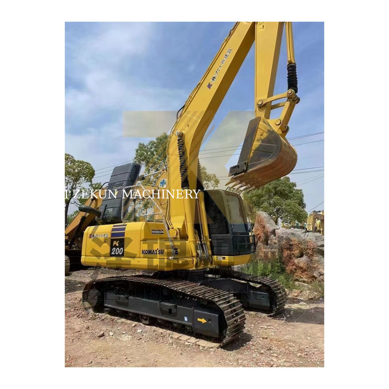 เครื่องขุดที่ใช้ Komatsu PC200-8 PC200 เครื่องขนดินขนาด 0.8m3