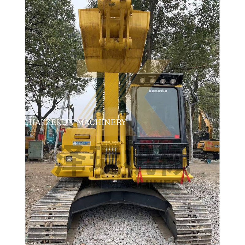 2020 ใช้ Komatsu PC130-7 เครื่องขุดไฮดรอลิก 13 ตัน เครื่องขุดขนาดเล็ก 0.53M3 ความจุถัง