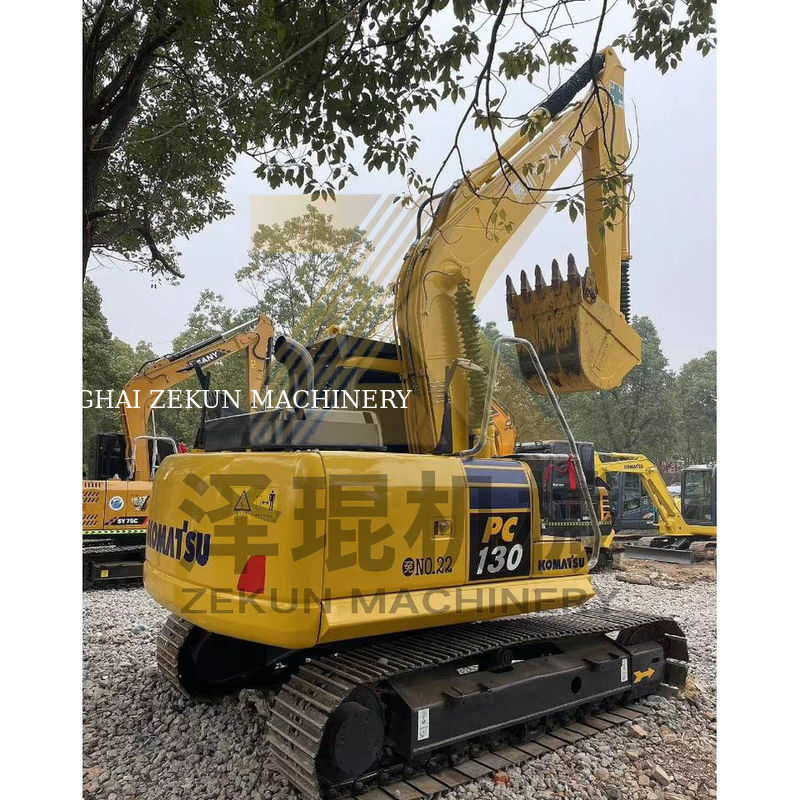 2020 ใช้ Komatsu PC130-7 เครื่องขุดไฮดรอลิก 13 ตัน เครื่องขุดขนาดเล็ก 0.53M3 ความจุถัง