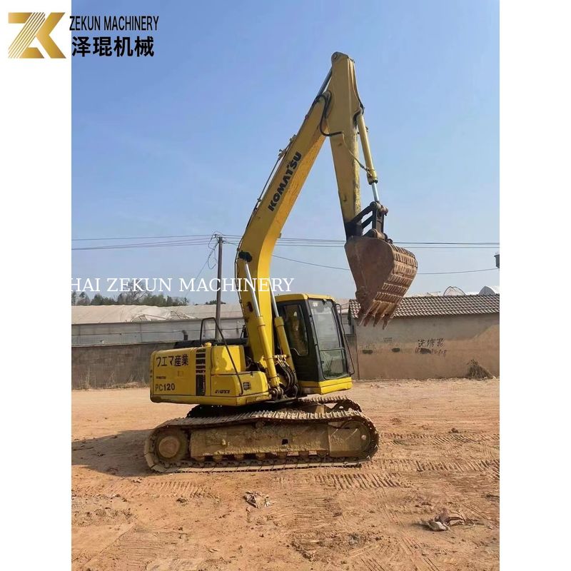 เครื่องขุดเครื่อง Komatsu เครื่องขุดเครื่องดีเซล 12 ตัน PC120 เหมาะสําหรับงานขุดหนัก