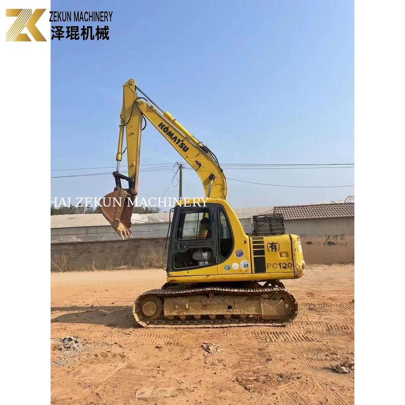 เครื่องขุดเครื่อง Komatsu เครื่องขุดเครื่องดีเซล 12 ตัน PC120 เหมาะสําหรับงานขุดหนัก