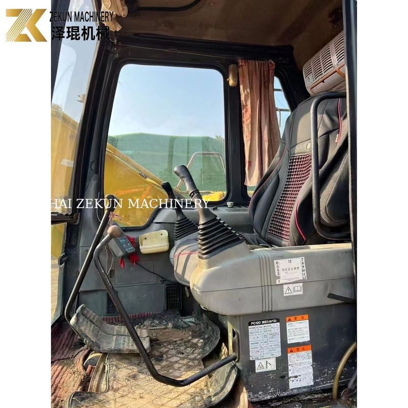 เครื่องขุดเครื่อง Komatsu เครื่องขุดเครื่องดีเซล 12 ตัน PC120 เหมาะสําหรับงานขุดหนัก