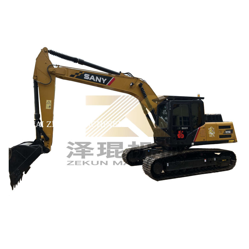 21 ตัน Excavator Sany SY215C โปร ไฮดรอลิก Crawler Digger ด้วย 1.2M3 ความจุถัง