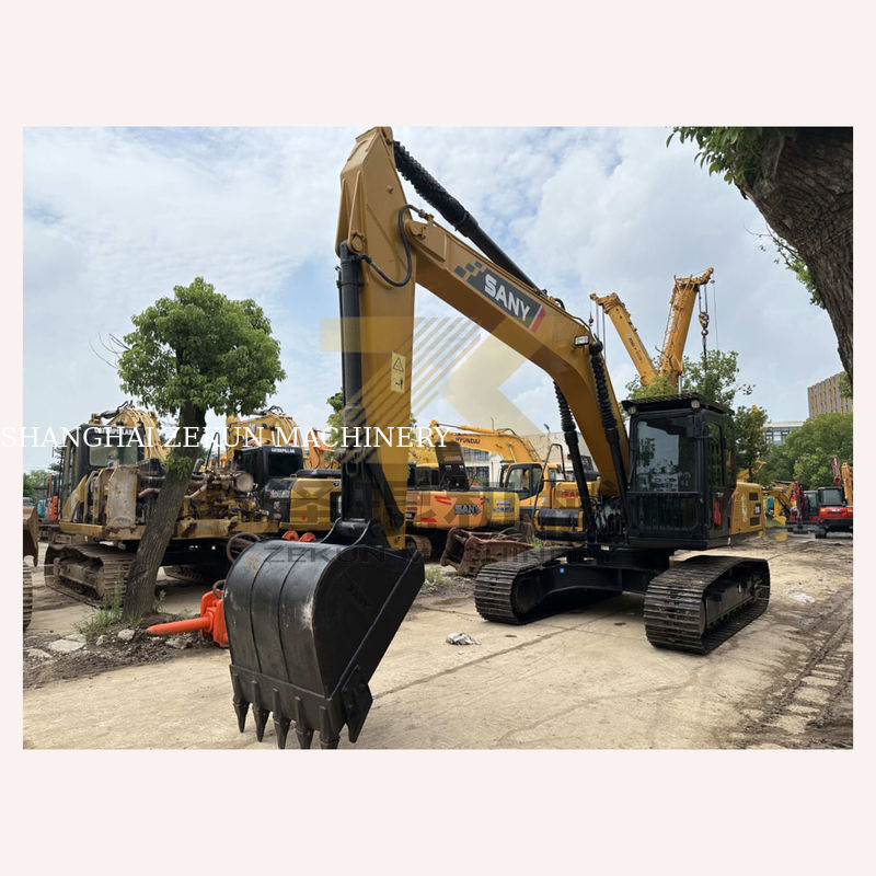 21 ตัน Excavator Sany SY215C โปร ไฮดรอลิก Crawler Digger ด้วย 1.2M3 ความจุถัง