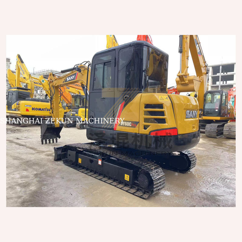 Sany SY60C Pro Crawler เครื่องขุดไฮดรอลิก พร้อมเครื่องยนต์ Sany และ 0-2000 ชั่วโมงทํางาน