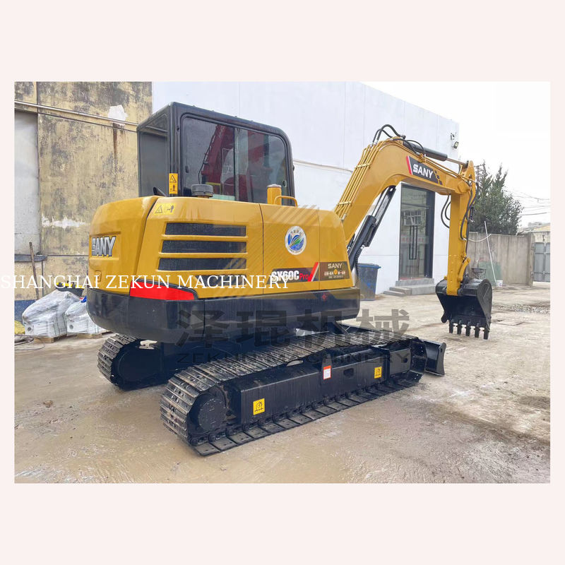 ใช้ Sany SY60C โปร Excavator 60C ด้วยผลงานที่ดีและ 0-2000 ชั่วโมงทํางาน