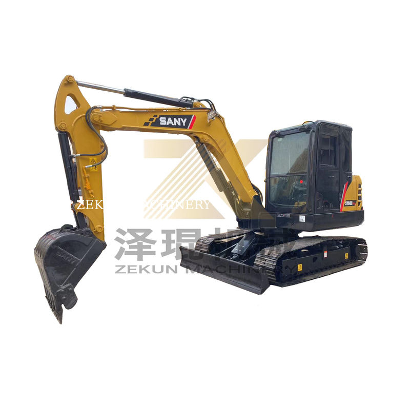 Sany SY60C Pro Excavator 0-2000 ชั่วโมงทํางาน 36KW เหมาะสําหรับโครงการก่อสร้าง