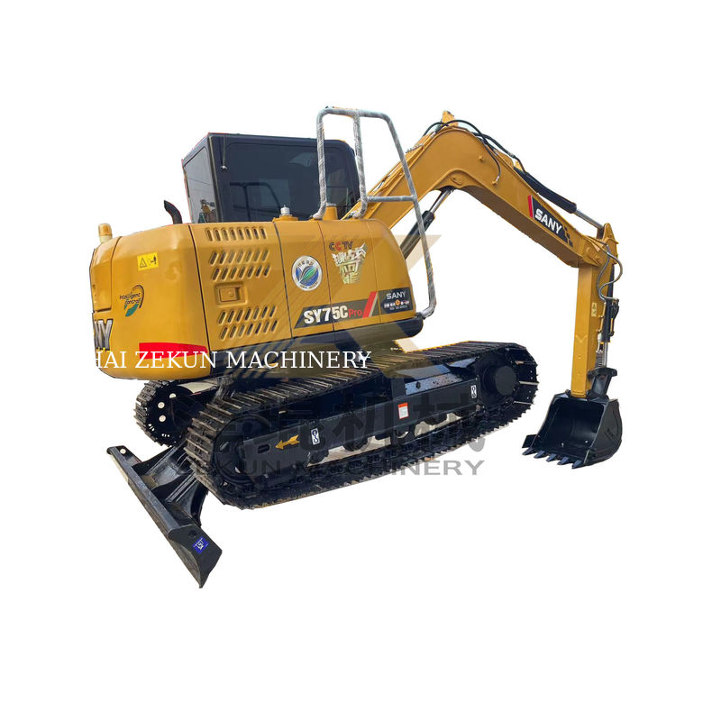 7500 KG Sany SY75C Pro Excavator การรวมพลังงานและประสิทธิภาพที่สมบูรณ์แบบ