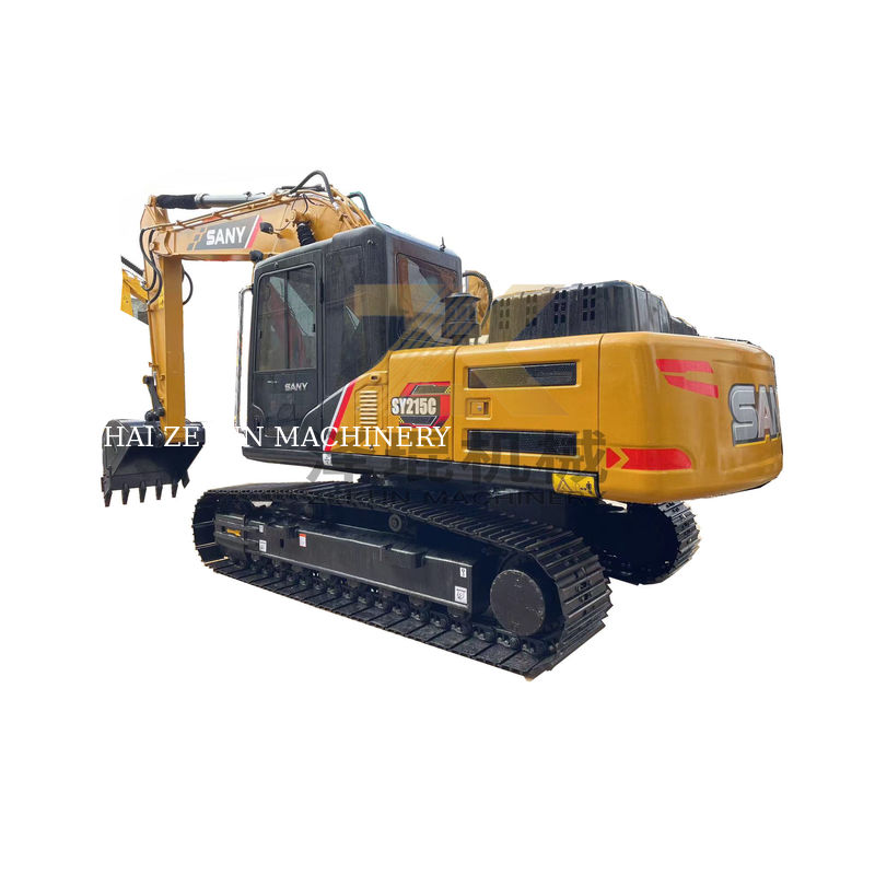 Sany Sy215c เครื่องขุดไฮดรอลิก ครอลเลอร์ 1.1 m3 ความจุของถังสําหรับการก่อสร้าง
