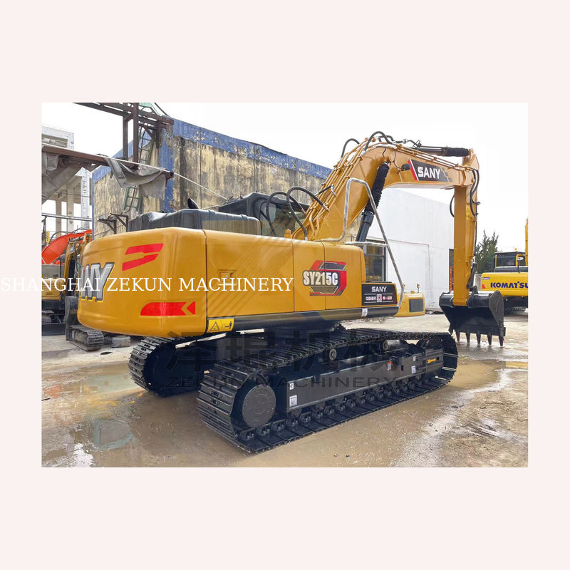 Sany Sy215c เครื่องขุดไฮดรอลิก ครอลเลอร์ 1.1 m3 ความจุของถังสําหรับการก่อสร้าง