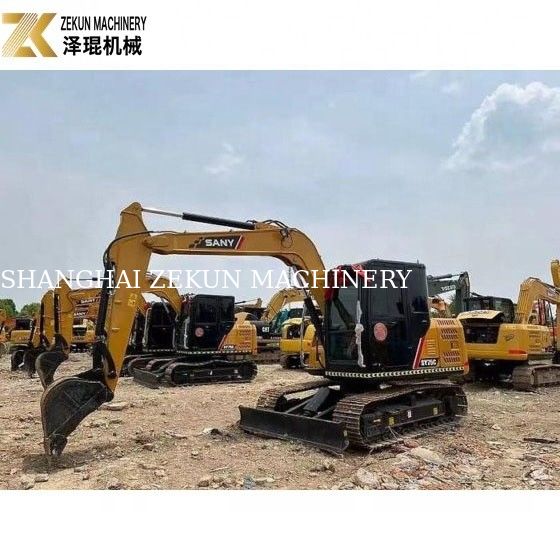 อุปกรณ์ขุด Sany SY75 มือสอง ความจุ 0.28m3 และ 2001-4000 ชั่วโมงทํางาน
