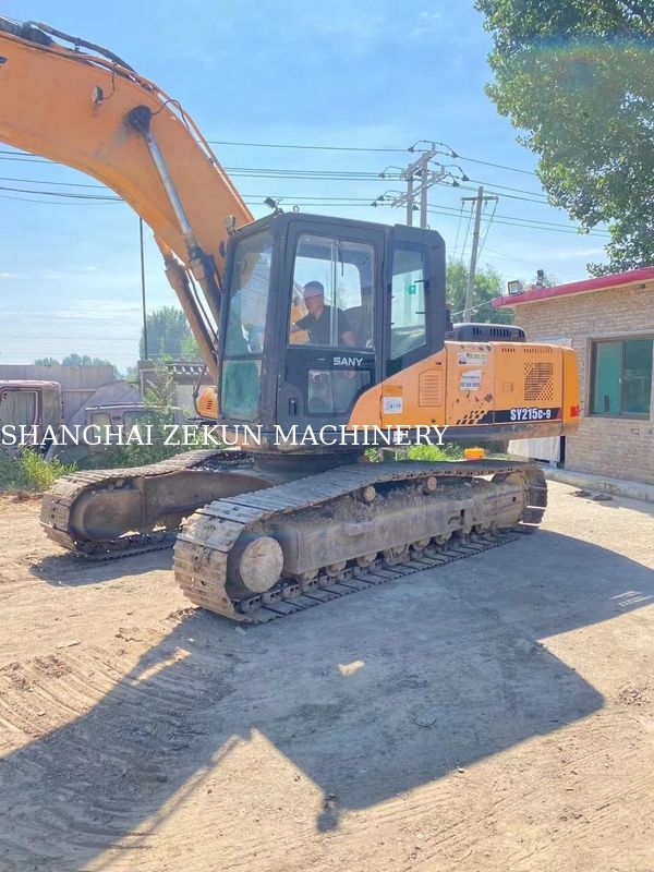 ใช้ 21 ตัน Sany SY215C-9 SY215C PRO เครื่องขุด Crawler สําหรับการก่อสร้างหนัก