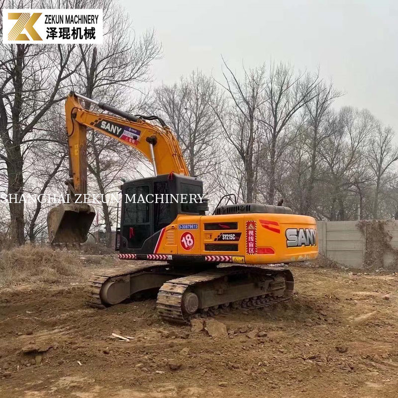 ใช้ Sany SY215C โปร Excavator ขนาดกลาง Crawler กับ 1.2M3 Bucket