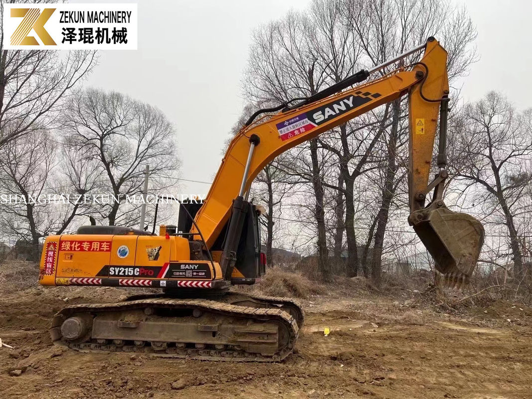 ใช้ Sany SY215C โปร Excavator ขนาดกลาง Crawler กับ 1.2M3 Bucket