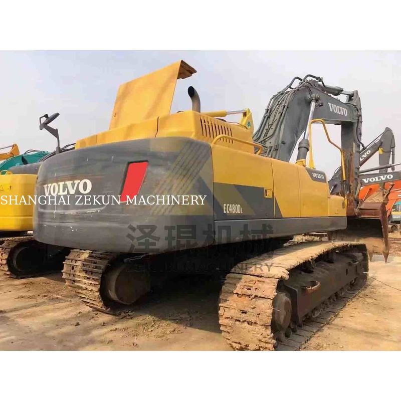 เครื่องขุด Volvo Ec480dl มือสอง 4600 ชั่วโมงทํางาน และกระบอกไฮดรอลิกอื่น ๆ