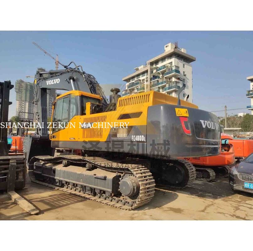 เครื่องขุด VOLVO EC480DL ที่ใช้แล้ว พลังงาน 270KW และความจุของถัง 1.77 3.8 m3