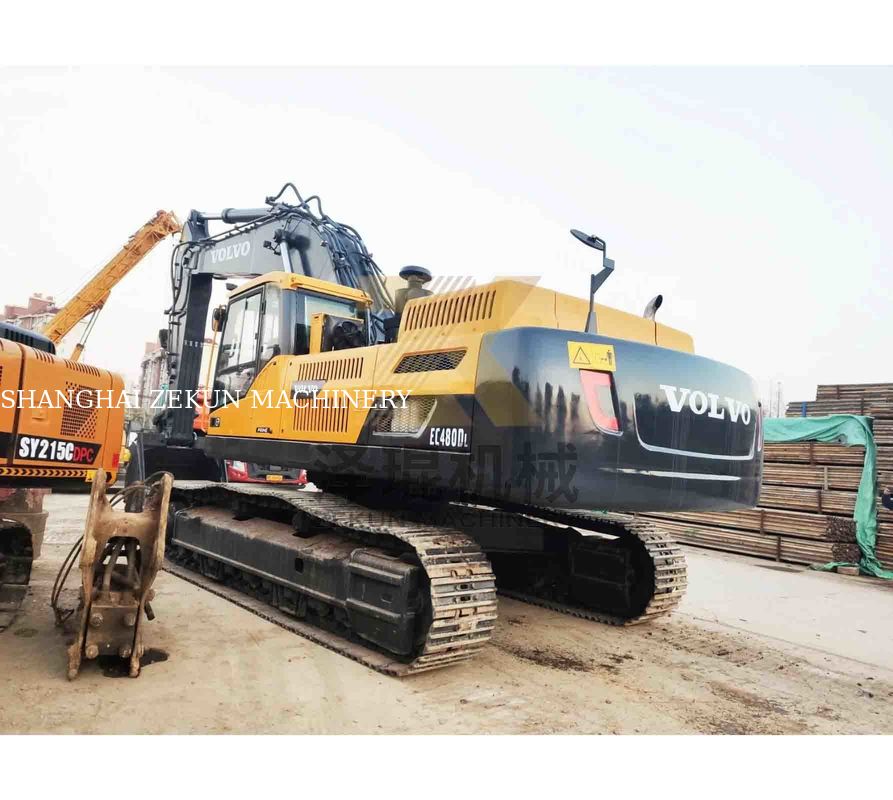 เครื่องขุด VOLVO EC480DL ที่ใช้แล้ว พลังงาน 270KW และความจุของถัง 1.77 3.8 m3