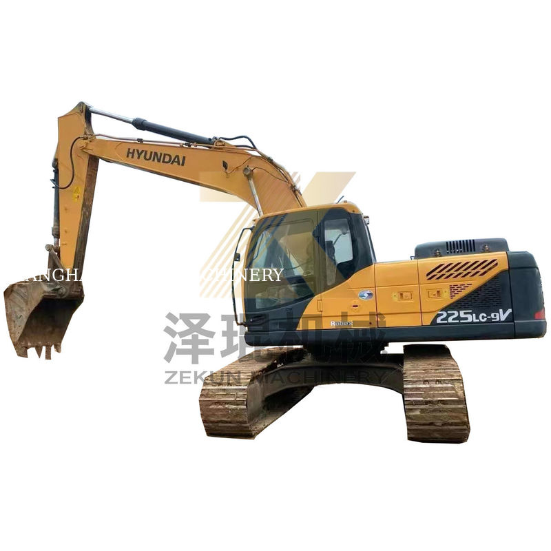 เครื่องขุด HYUNDAI 225LC-9S มือสอง 112KW พลังงาน สต็อคเดิมในเกาหลี