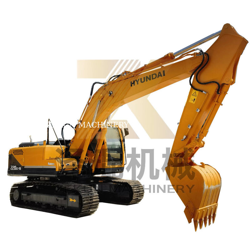 2019 ใช้เดิมเกาหลี Hyundai 220 220-9 Digger ด้วยน้ําหนักการดําเนินงาน 22 ตัน