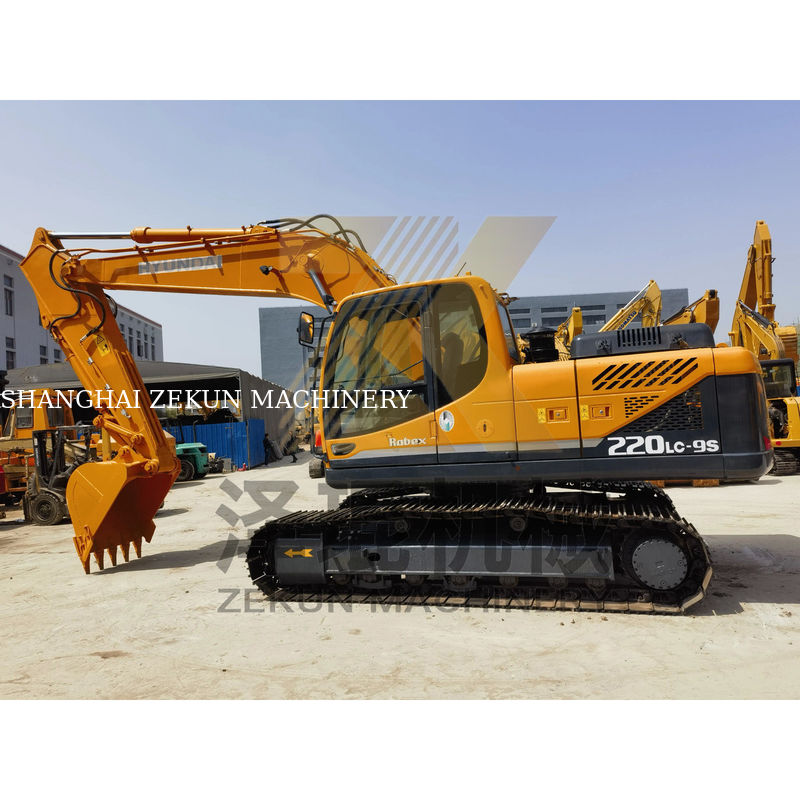 2019 ใช้เดิมเกาหลี Hyundai 220 220-9 Digger ด้วยน้ําหนักการดําเนินงาน 22 ตัน
