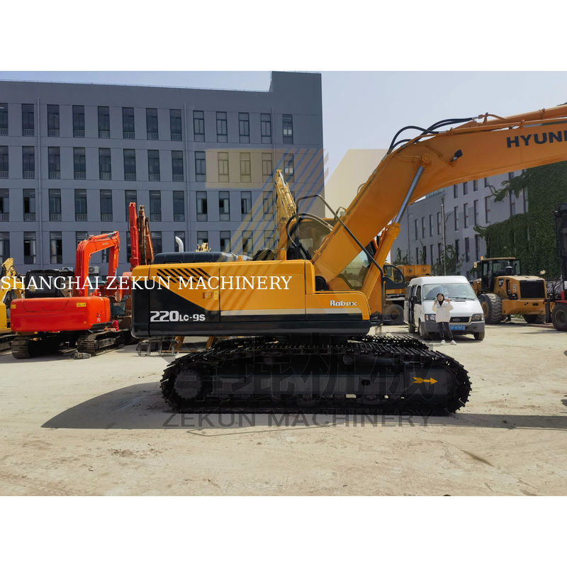 2019 ใช้เดิมเกาหลี Hyundai 220 220-9 Digger ด้วยน้ําหนักการดําเนินงาน 22 ตัน