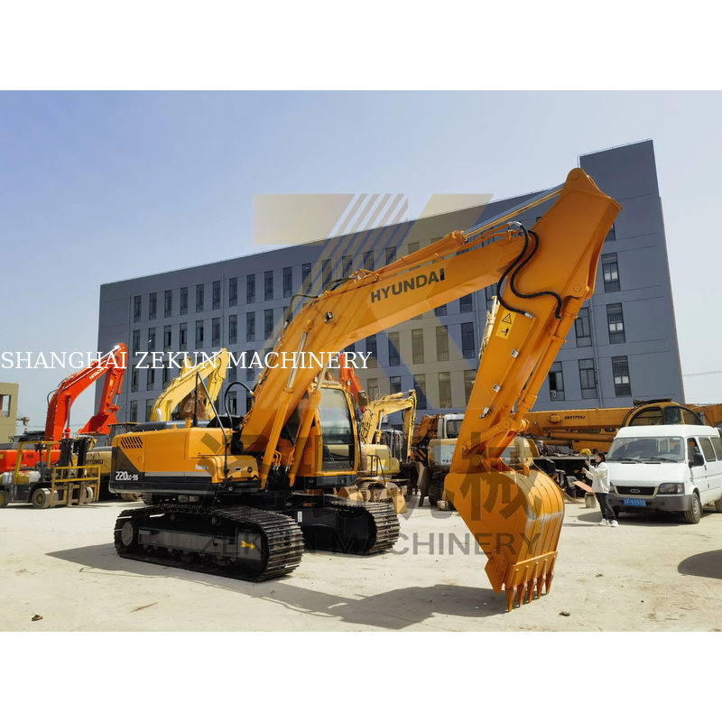 2019 ใช้เดิมเกาหลี Hyundai 220 220-9 Digger ด้วยน้ําหนักการดําเนินงาน 22 ตัน