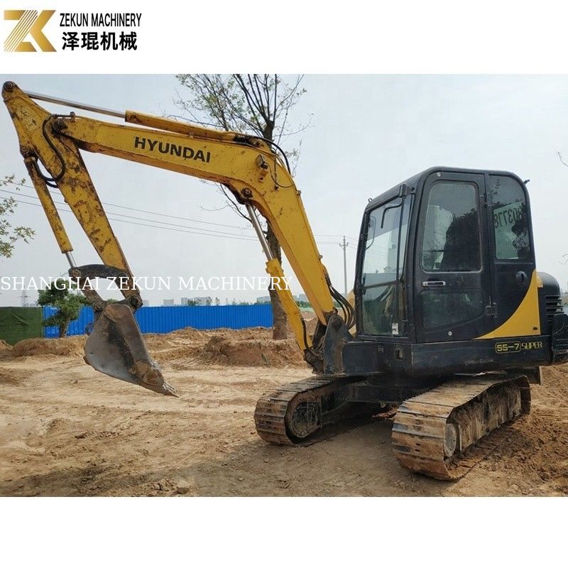 5.5 ตัน Hyundai Robex 55-7 Excavator กับแวลล์ไฮดรอลิก 0.18m3 เบ็คเก็ต